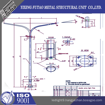 10M LED Street Light Pole